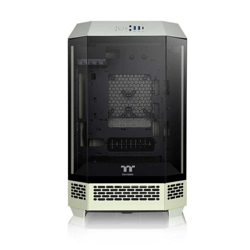 Thermaltake The Tower 300 Micro-ATX Chassis - Unique Vertical Octagonal Tempered Glass Design