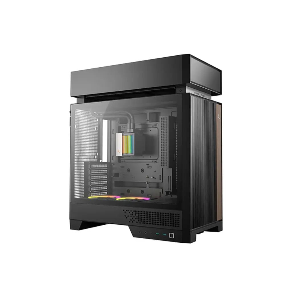 Deepcool CL6600 ATX Mid-Tower Case with Integrated 360mm ARGB Liquid Cooler and Dual Bottom ARGB Fans