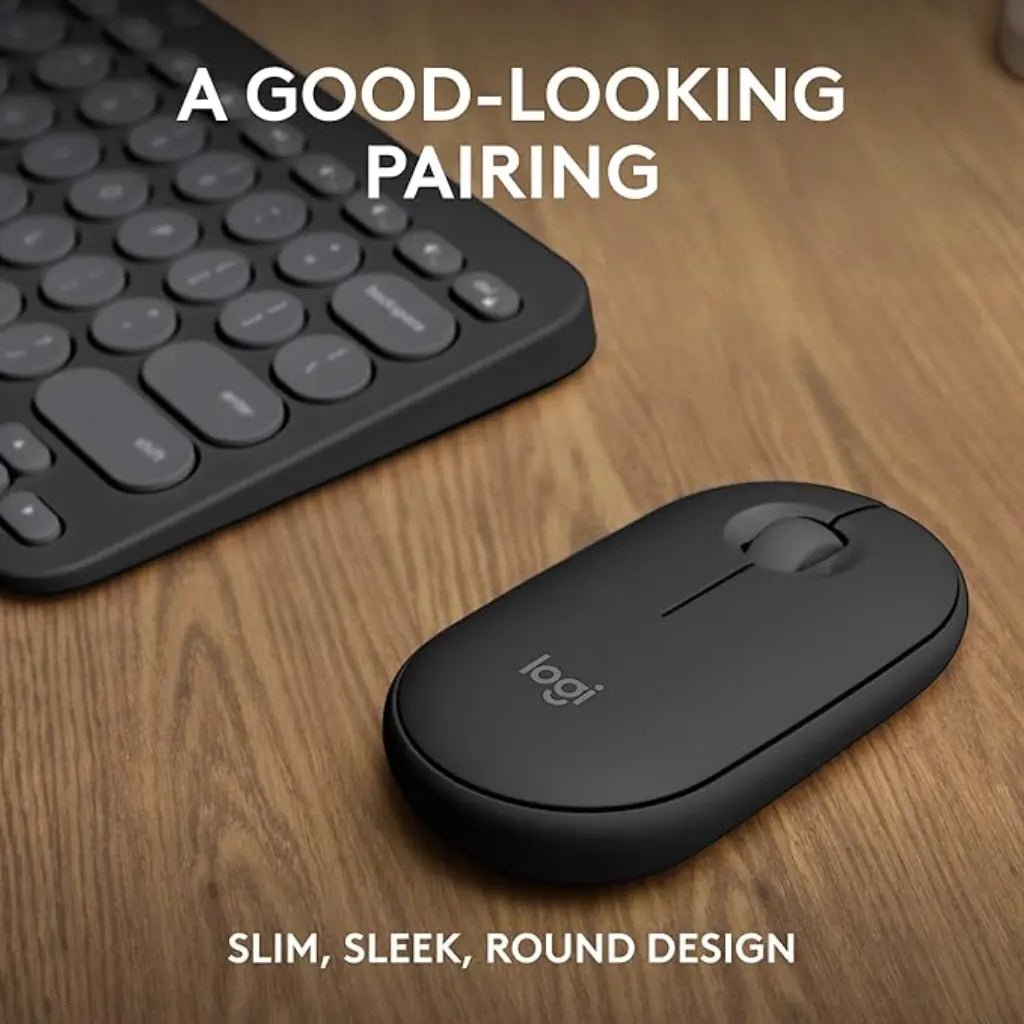 Logitech Pebble 2 Wireless Bluetooth Keyboard and Mouse Combo with Logi Bolt Receiver