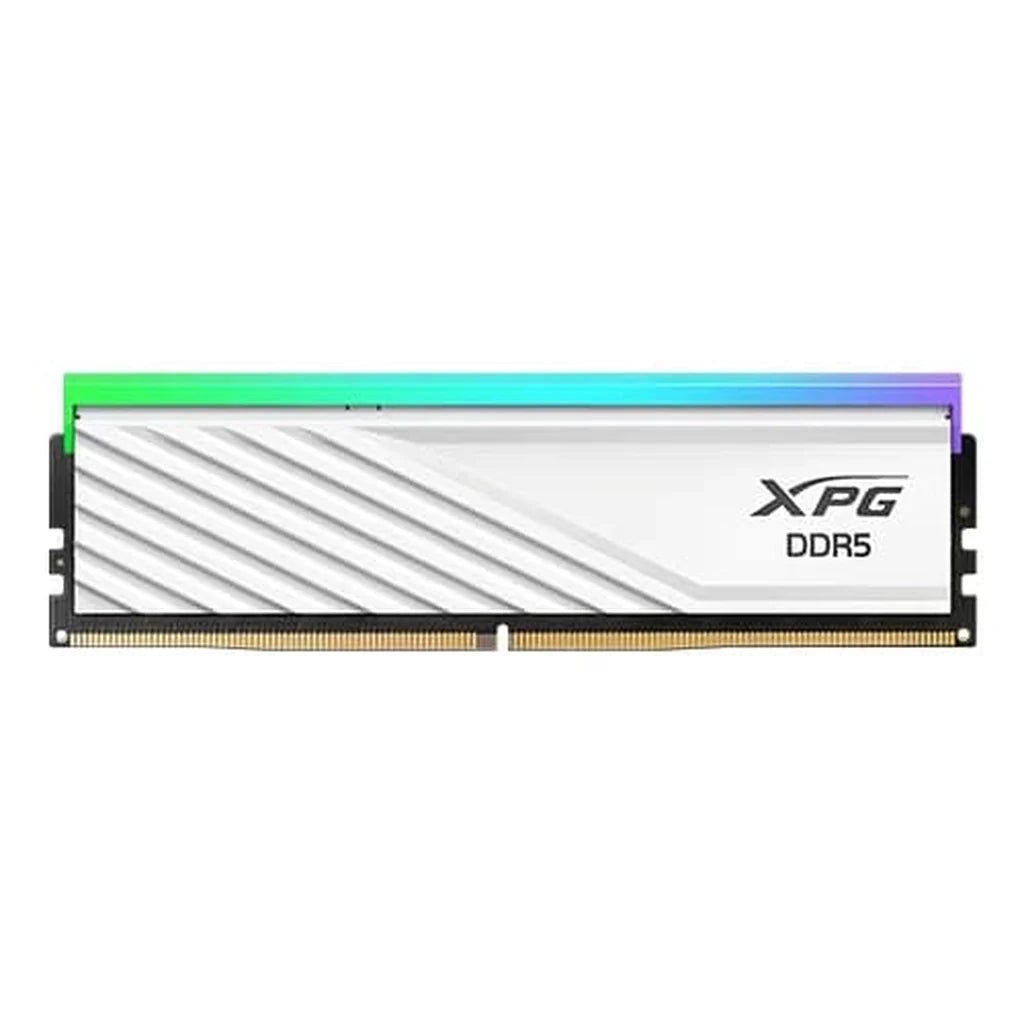XPG LANCER BLADE RGB 32GB (2x16GB) DDR5 6000MHz CL36 Low-Profile Gaming Desktop RAM Kit - White (Intel XMP 3.0 & AMD EXPO Ready)
