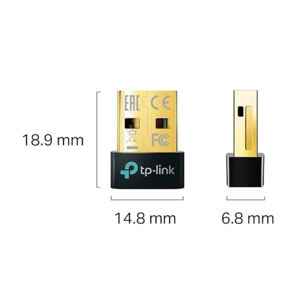 TP-Link UB500 Bluetooth 5.4 Nano USB Adapter - Ultra-Compact Wireless Dongle for PC and Laptop