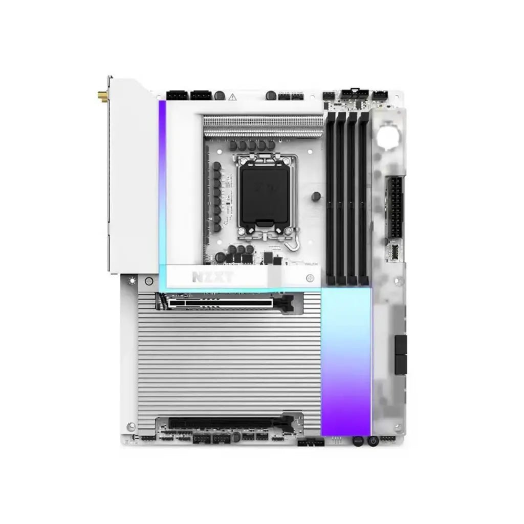 NZXT N9 Z890 LGA1851 ATX DDR5 Wi-Fi 7 Gaming Motherboard - White Edition
