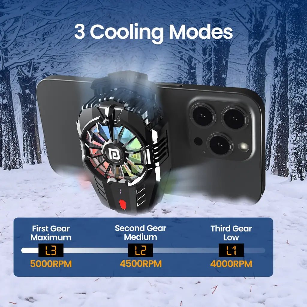 Portronics Cool Pulse POR 2649 Portable Smartphone Radiator Cooler with RGB Lighting