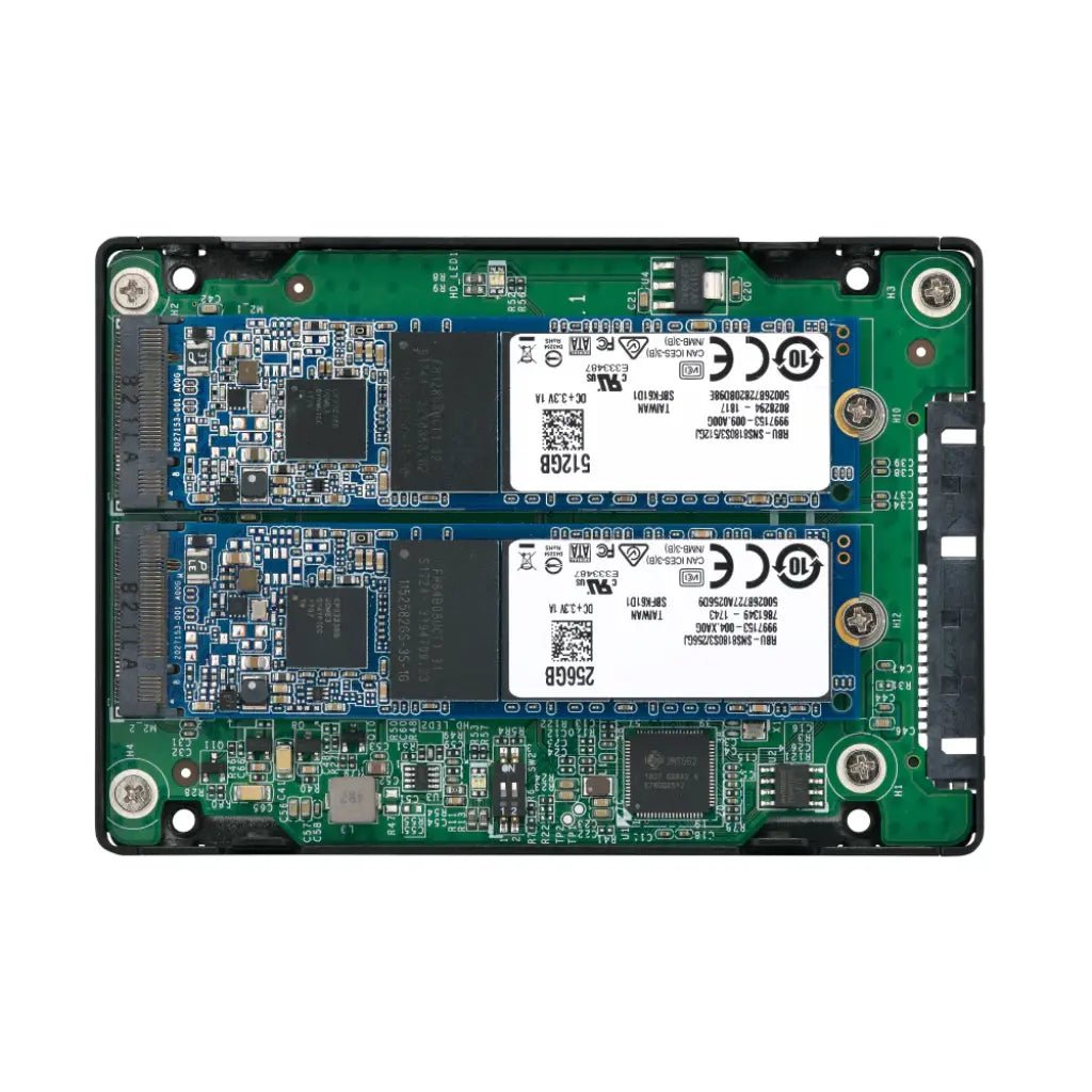 QNAP QDA-A2MAR Dual M.2 SATA SSD to 2.5-Inch SATA RAID Adapter for NAS and PC