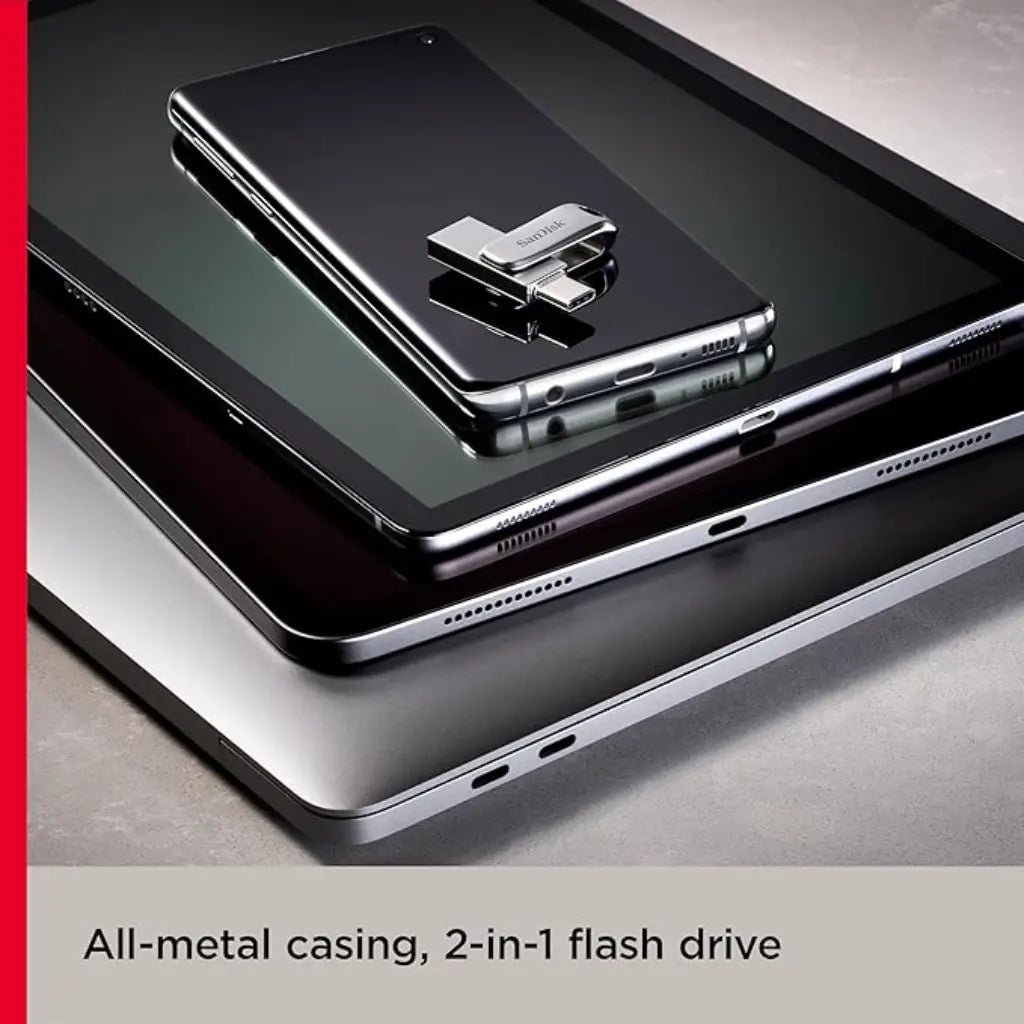 SanDisk Ultra Dual Drive Luxe 64GB USB Type-C and USB Type-A OTG Flash Drive