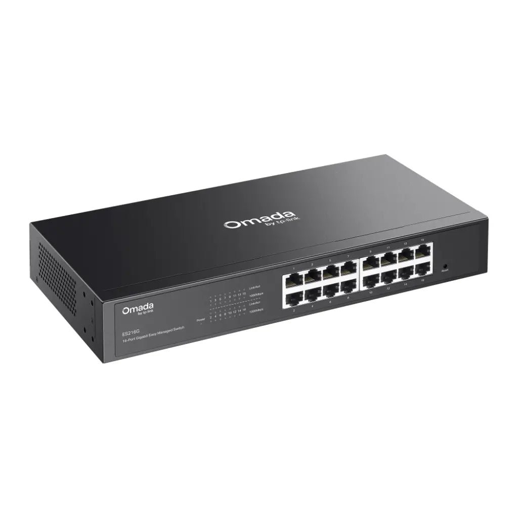 TP-Link Omada ES216G 16-Port Gigabit Ethernet Easy Smart Managed Switch with Cloud Management Support