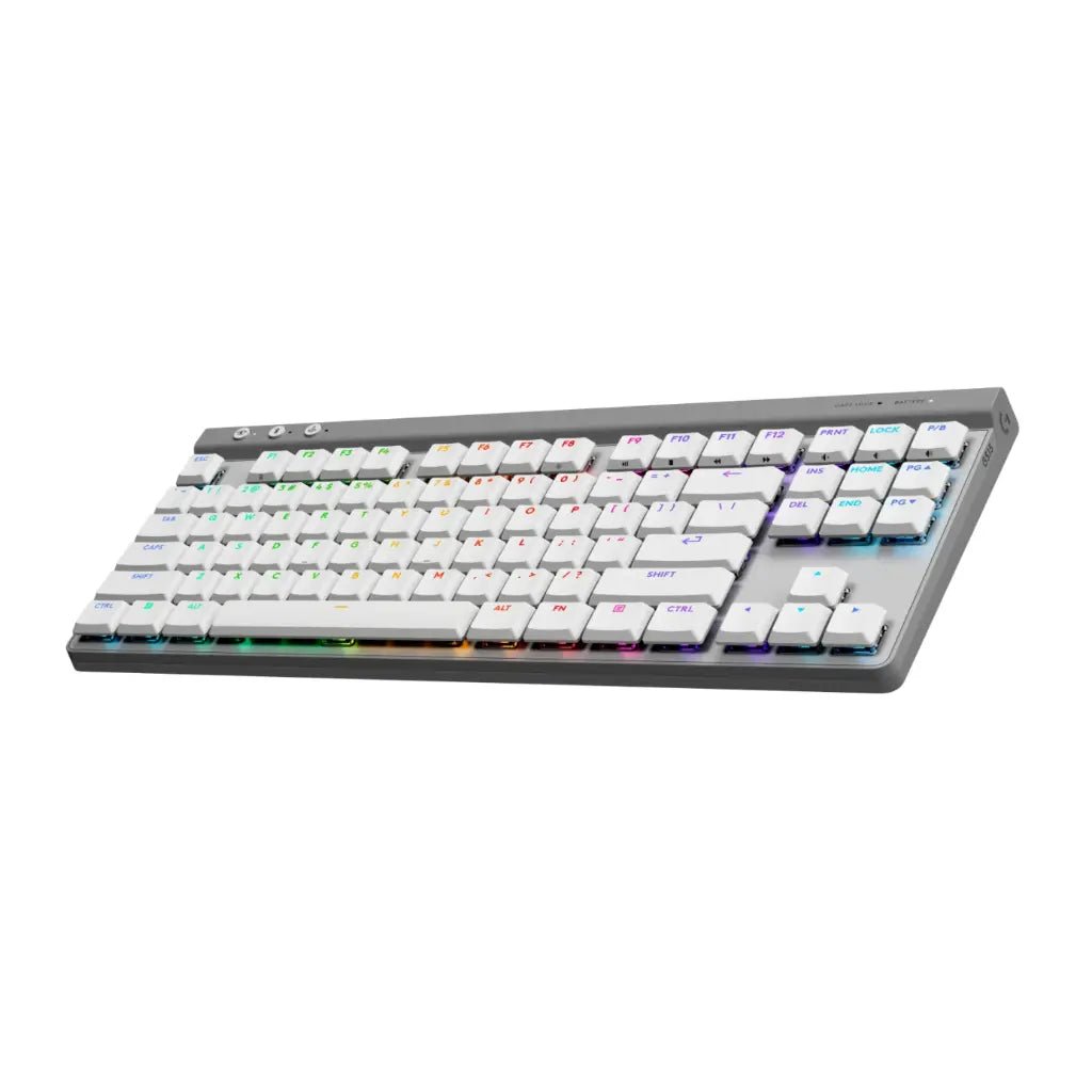Logitech G515 LIGHTSPEED TKL Wireless Low-Profile Mechanical Gaming Keyboard with LIGHTSYNC RGB - White