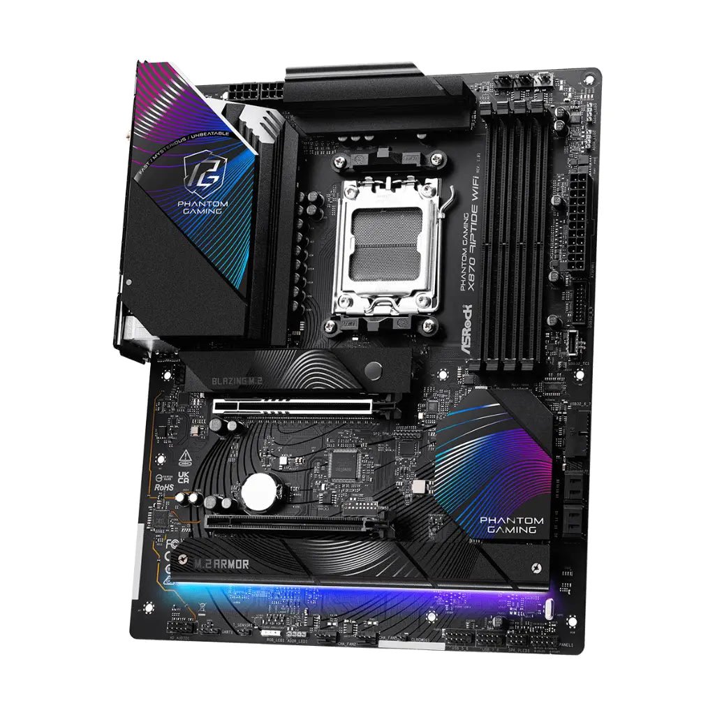 ASRock Phantom Gaming X870 Riptide Wi-Fi AMD AM5 DDR5 ATX Motherboard
