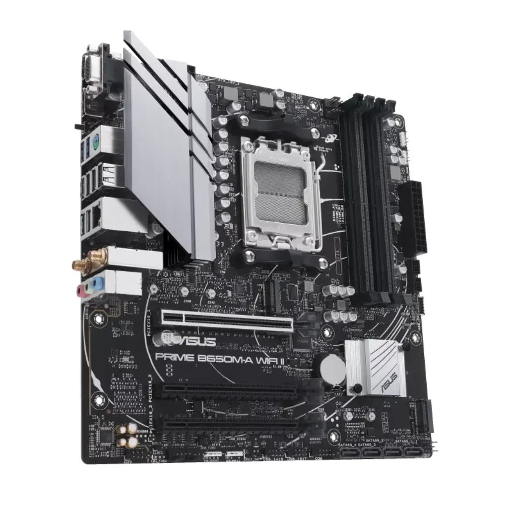 ASUS Prime B650M-A WiFi II AMD AM5 DDR5 Micro-ATX Motherboard with WiFi 6 and PCIe 5.0 Support
