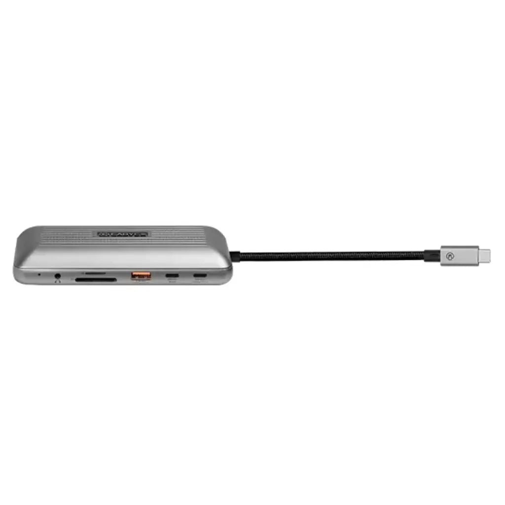 Cadyce CA-2HDVG Plus USB-C Dual 4K HDMI & VGA Docking Station with 15cm Integrated Cable