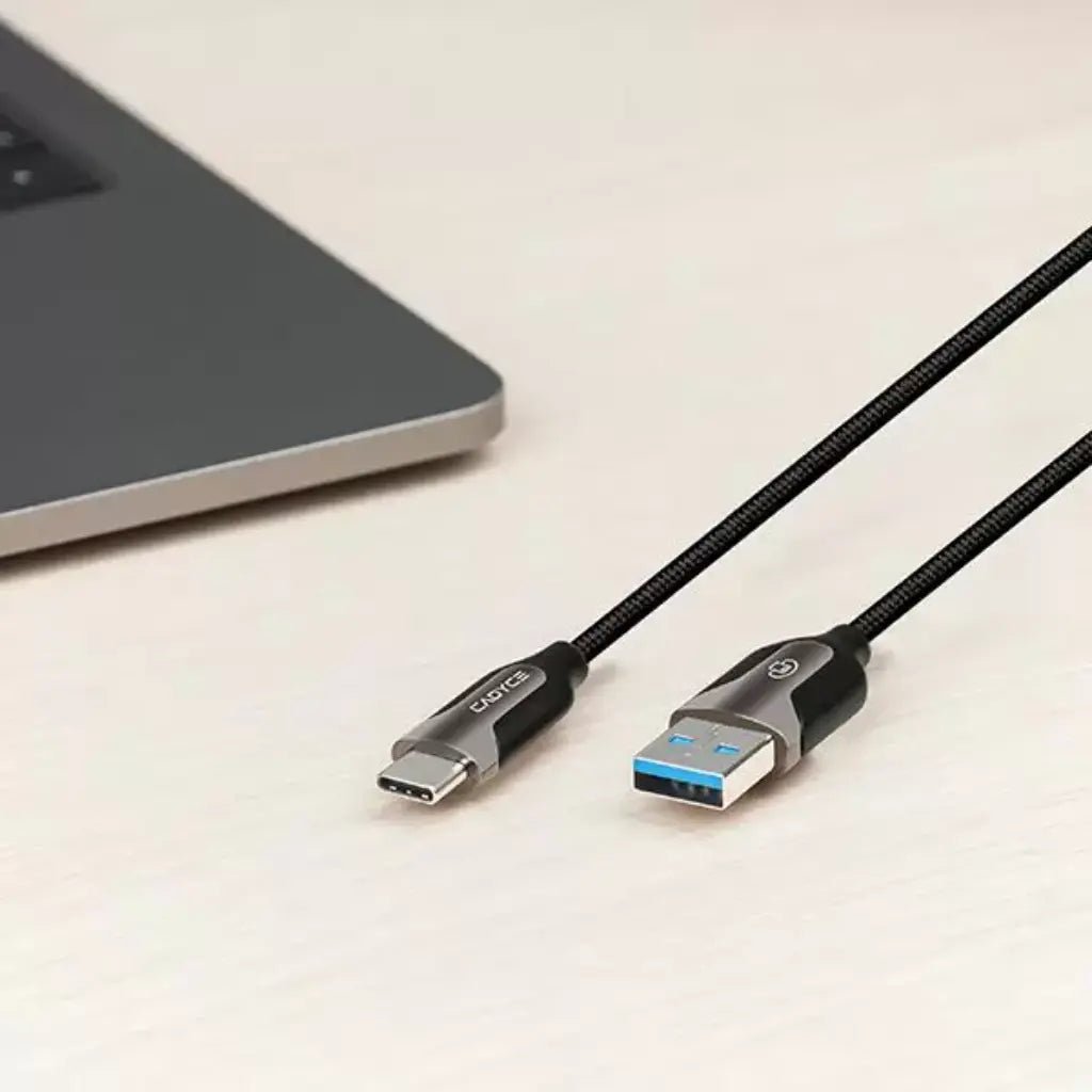 Cadyce CA-C3AM 3-Meter USB-C to USB 3.0 Type-A Male Cable - 5Gbps High-Speed Data Transfer for Windows and Mac