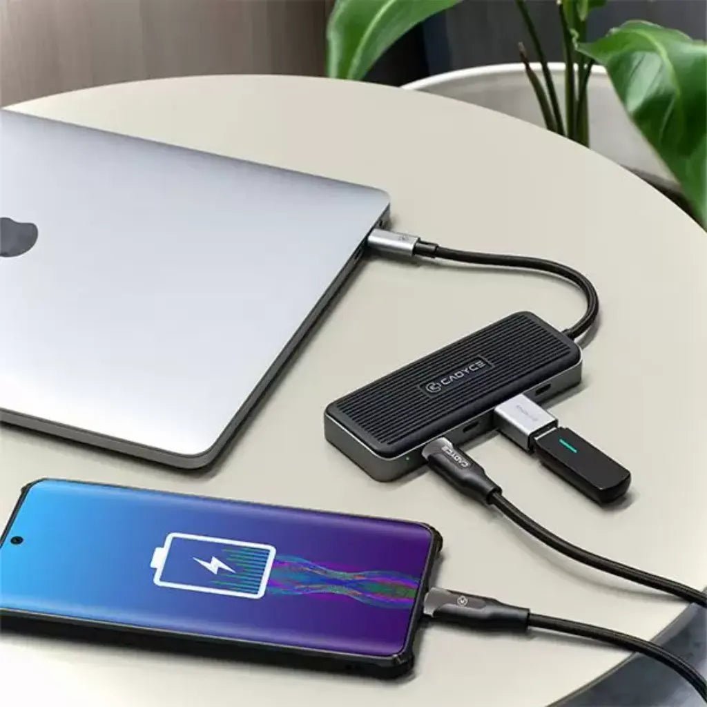 Cadyce CA-CC4H10G USB-C to USB-C 3.1 Gen2 4-Port Data and Charging Hub