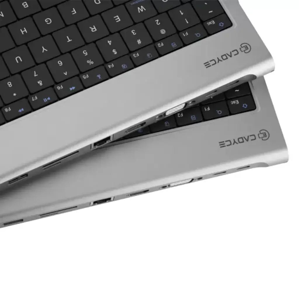 Cadyce CA-KBDS USB-C Keyboard with Integrated Multi-Port Docking Station