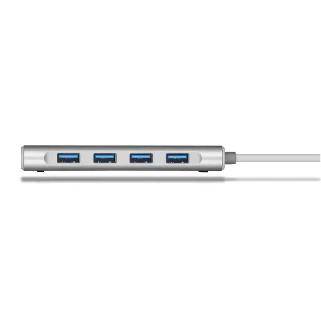 Cadyce CA-UC4H 4-Port USB-C and USB 3.0 Hub for Windows and Mac