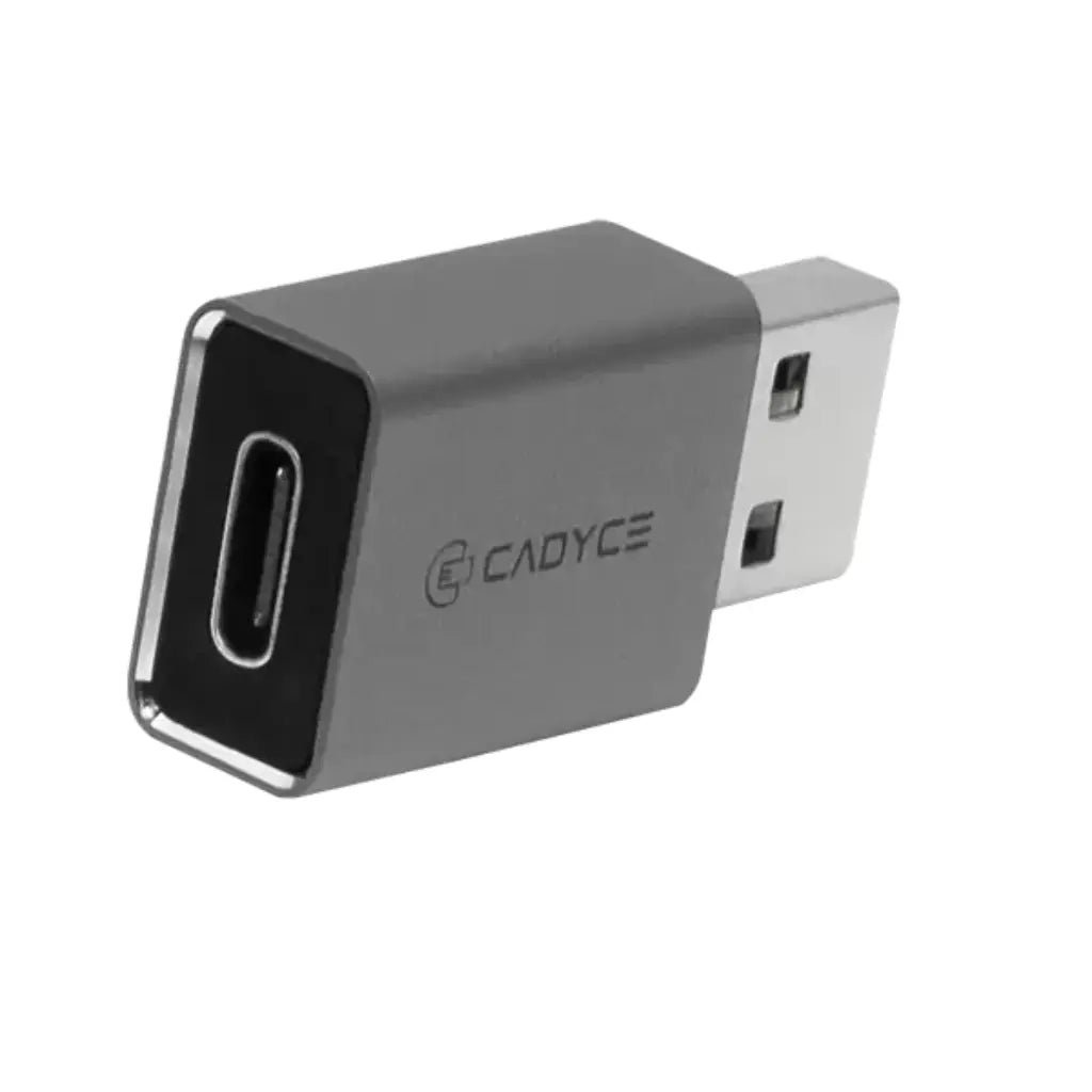 Cadyce CA-UCF USB 3.0 Type-A Male to USB-C Female Adapter - High-Speed Data Transfer Converter