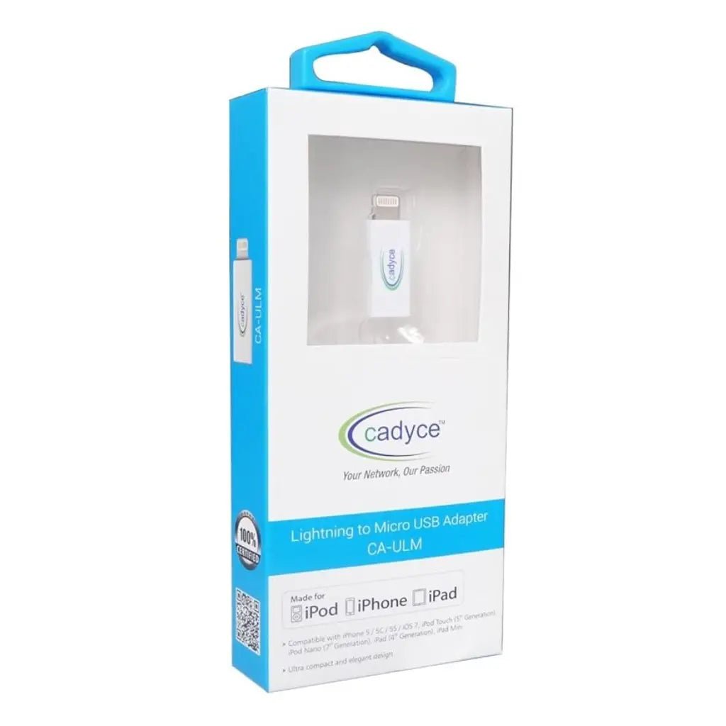 Cadyce CA-ULM Lightning to Micro USB Adapter - High-Speed Data Sync and Charging Connector