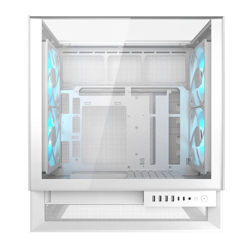 Cougar OmnyX White Mid-Tower PC Case with 4x 160mm Omnidirectional Dynamic Flow PWM Fans