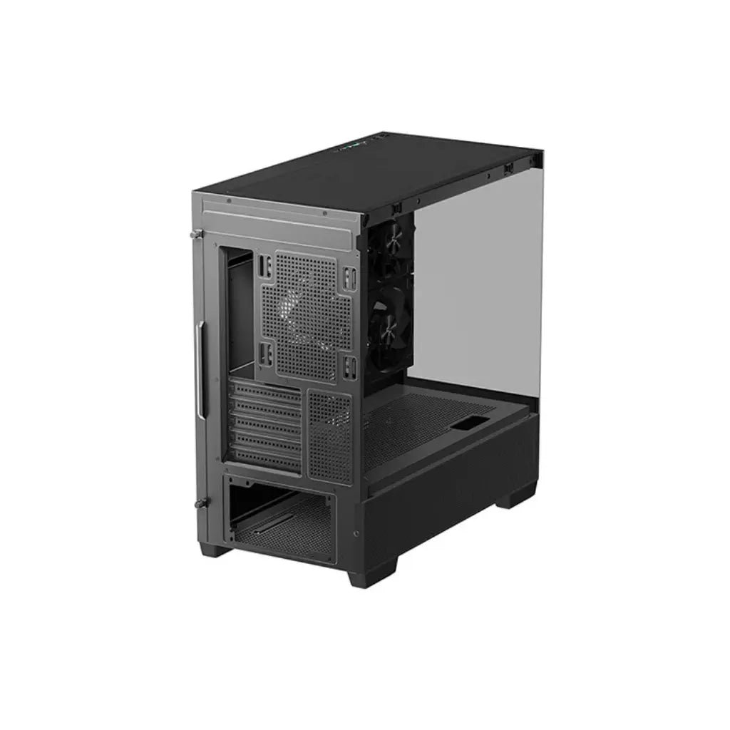 DeepCool CG380 3F Panoramic Dual-Tempered Glass Micro-ATX Mid-Tower Computer Case - Black