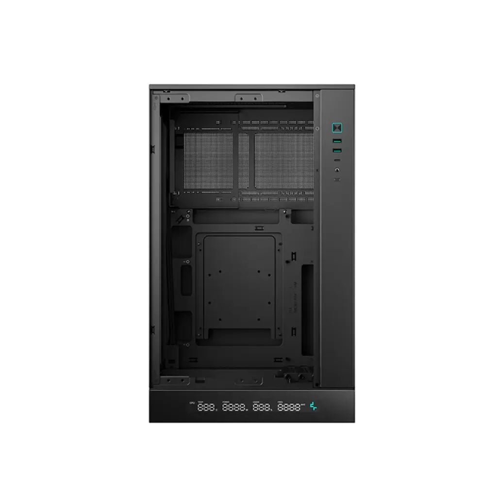 DeepCool CH270 Digital High-Airflow Vertical Micro-ATX PC Gaming Case with Real-Time Display