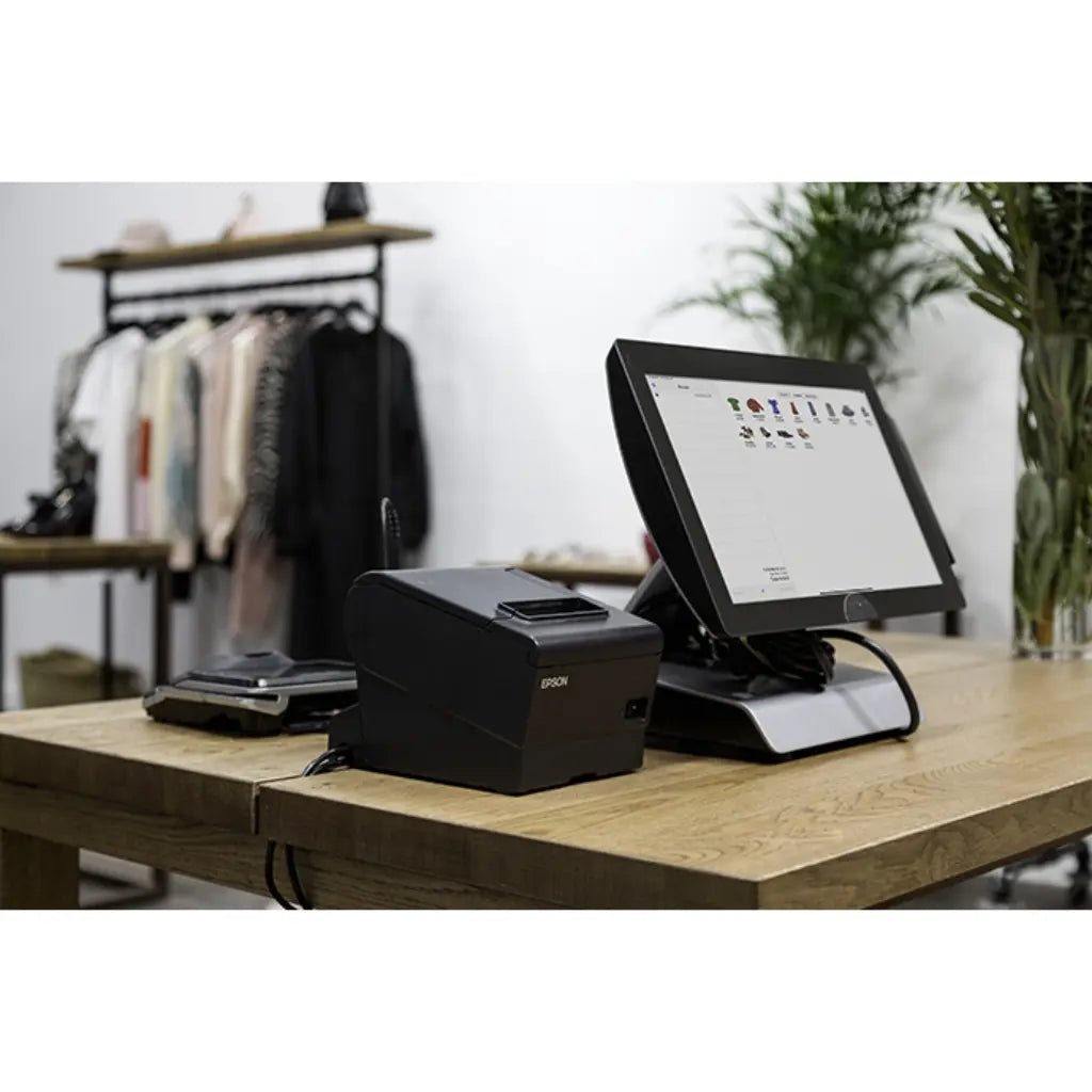 Epson TM-T88VII Thermal POS Receipt Printer with USB and Ethernet Connectivity