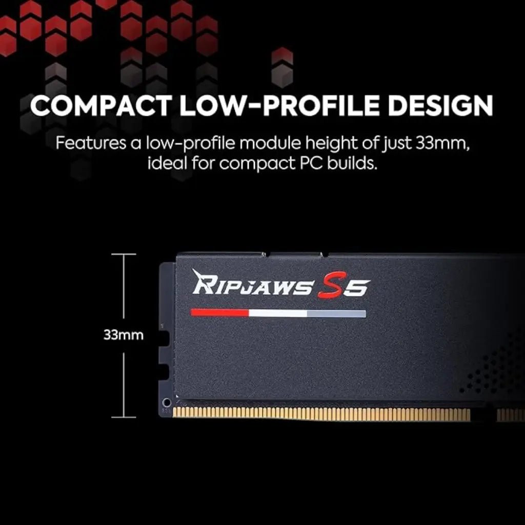 G.Skill Ripjaws S5 32GB (2x16GB) DDR5 5200MHz CL40 Desktop Memory Kit