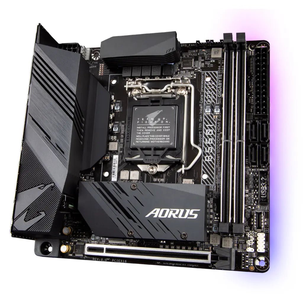 Gigabyte B560I AORUS PRO AX Wi-Fi 6 Intel B560 LGA1200 DDR4 Mini-ITX Gaming Motherboard