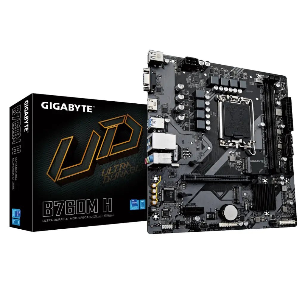 Gigabyte B760M H Intel B760 LGA1700 DDR5 Micro-ATX Motherboard for 12th/13th/14th Gen Intel Core Processors