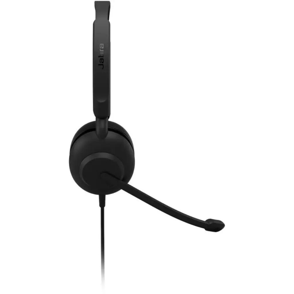 Jabra Evolve 10 Professional USB-A Stereo Wired Headset with Noise-Cancelling Boom Microphone and In-Line Controls