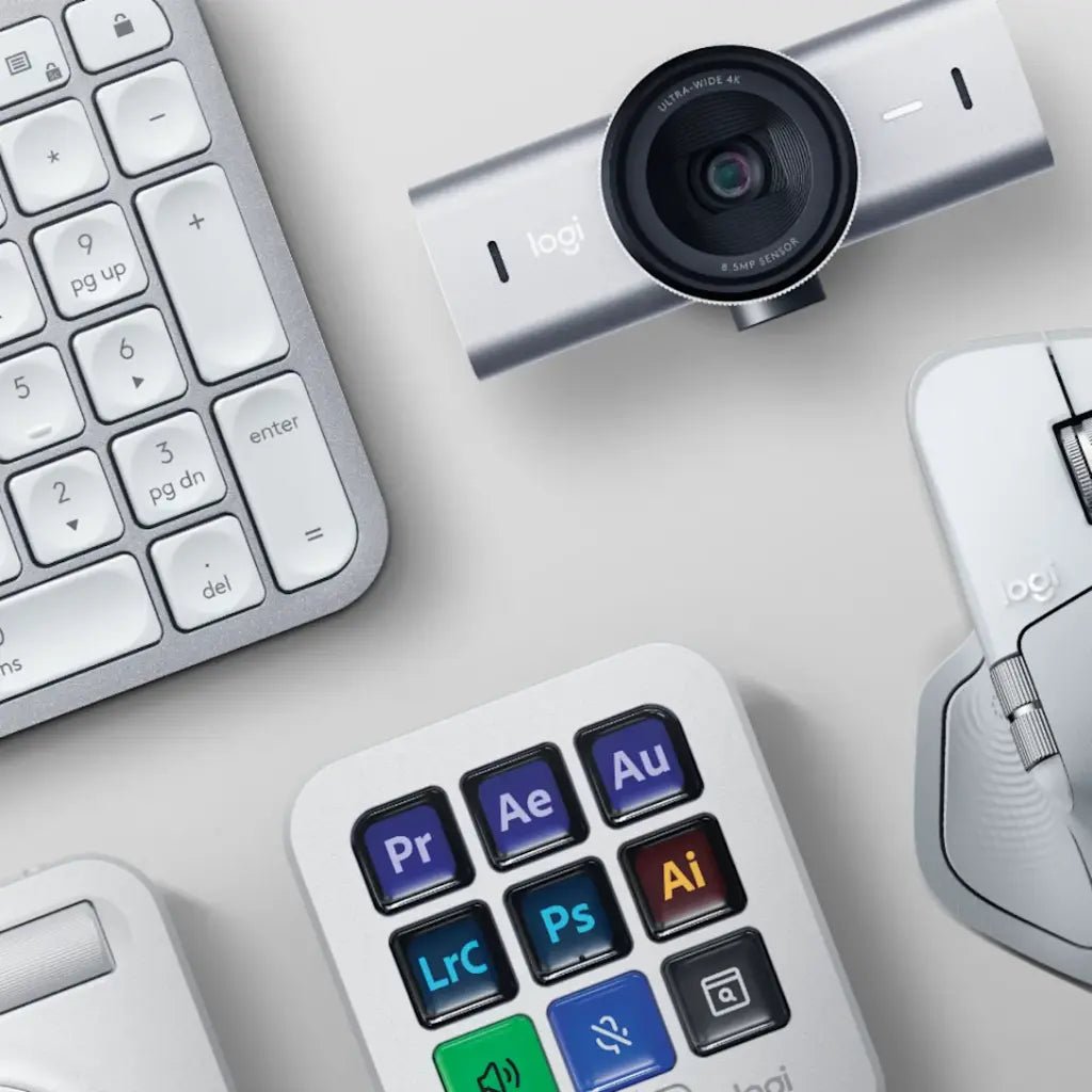 Logitech MX Master 4 for Mac Ergonomic Wireless Mouse with Haptic Feedback - White Silver