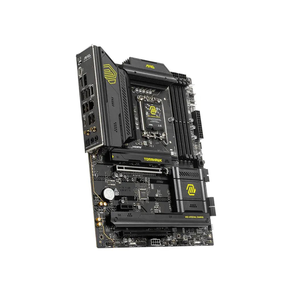 MSI MAG B860 TOMAHAWK WIFI Intel B860 LGA 1851 DDR5 ATX Motherboard with Wi-Fi 7 - High Performance Gaming Motherboard