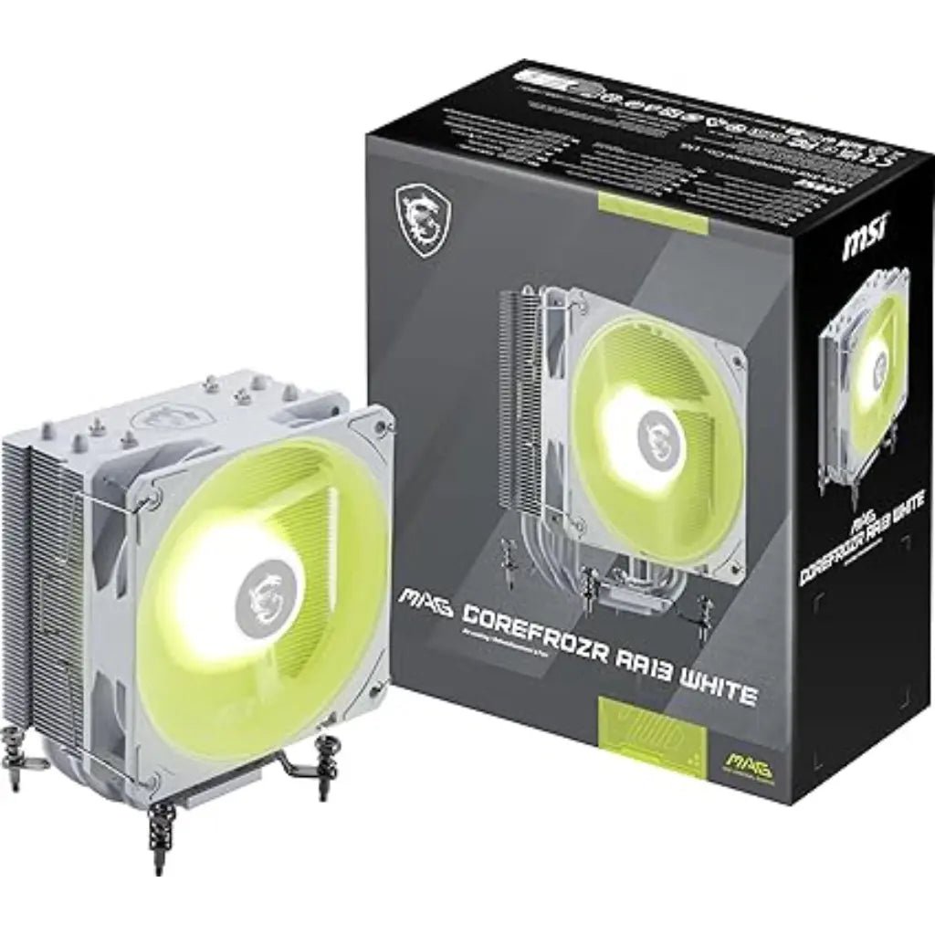 MSI MAG COREFROZR AA13 ARGB 120mm CPU Air Cooler - White High-Performance Cooling Solution