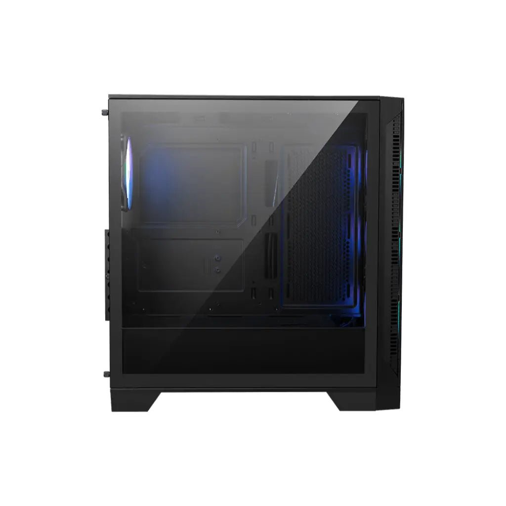 MSI MAG FORGE 320R Airflow Mid-Tower Gaming PC Case with Tempered Glass and ARGB Fans - White