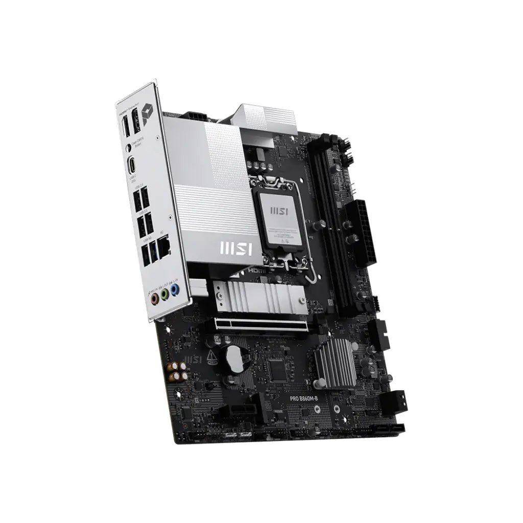 MSI PRO B860M-B Intel B860 Chipset LGA1851 Socket mATX DDR5 Motherboard
