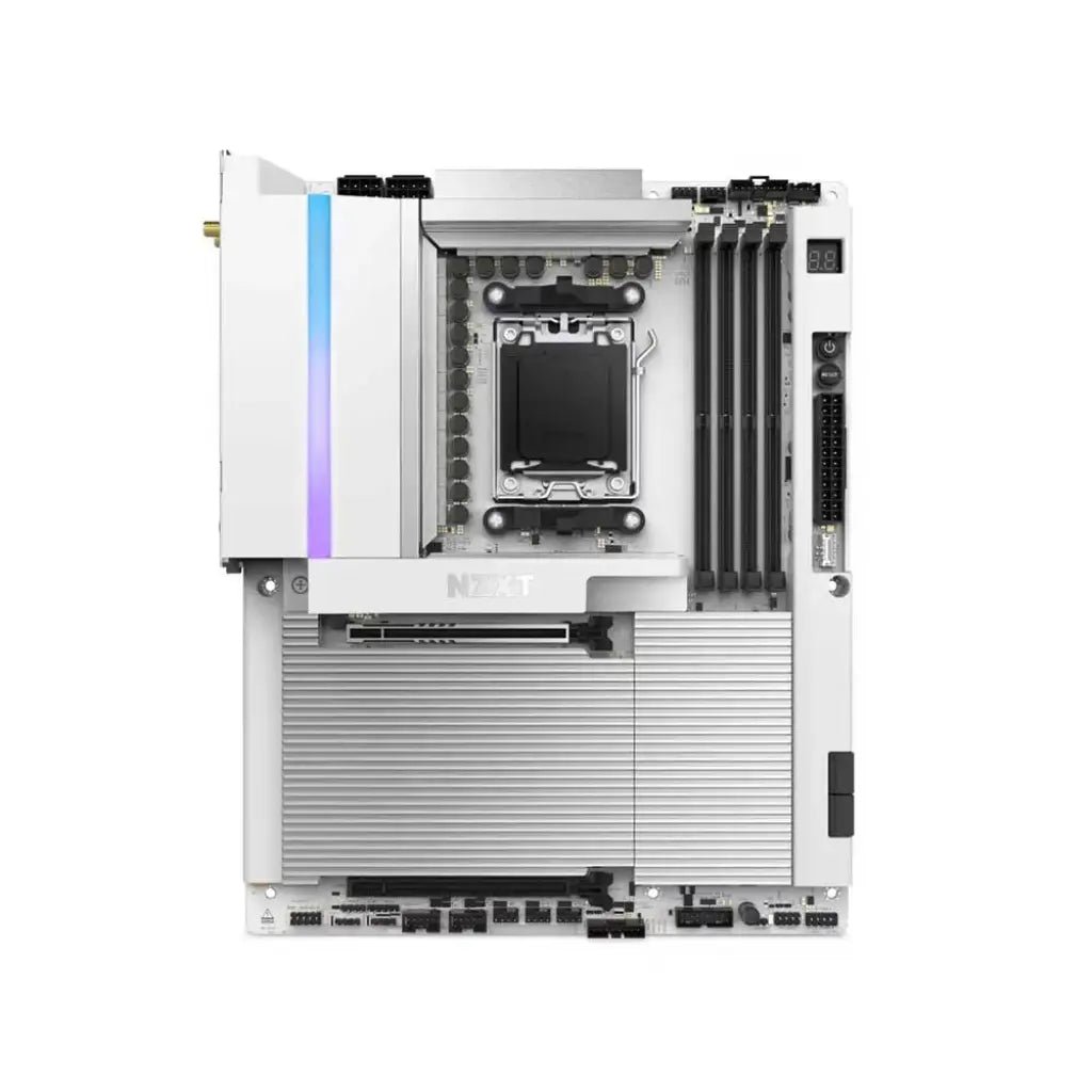 NZXT N9 X870E AM5 ATX Motherboard with DDR5 Support and Wi-Fi 7 - White