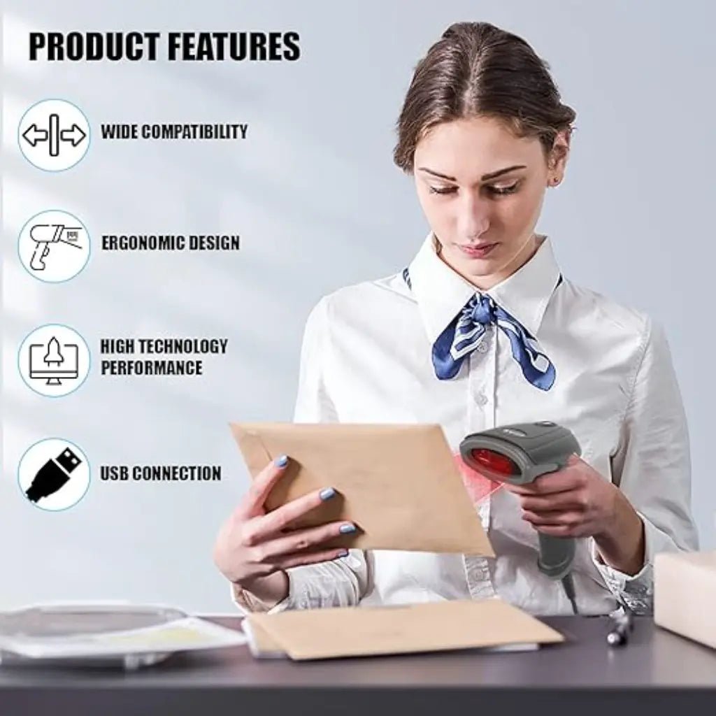 Newland NLS-HR1150P-30 1D Linear Imager Handheld USB Corded Barcode Scanner