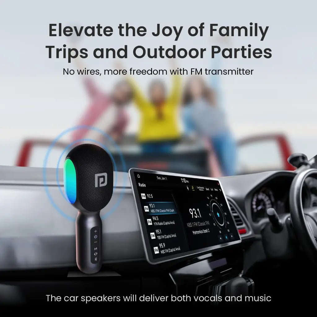 Portronics Dash 2 Wireless Karaoke Microphone with 10W Built-in Speaker (POR 1932)