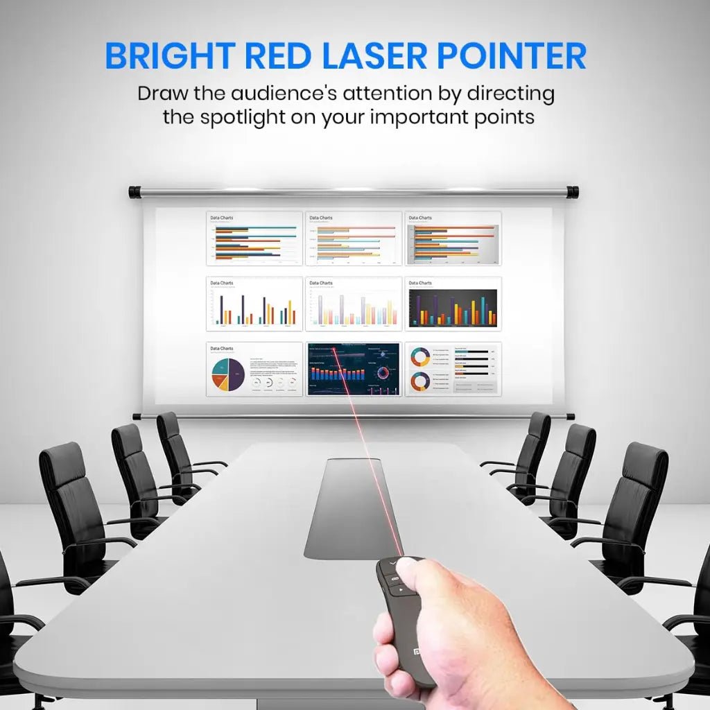 Portronics SlideMate POR 2188 Wireless Presentation Remote with Integrated Red Laser Pointer