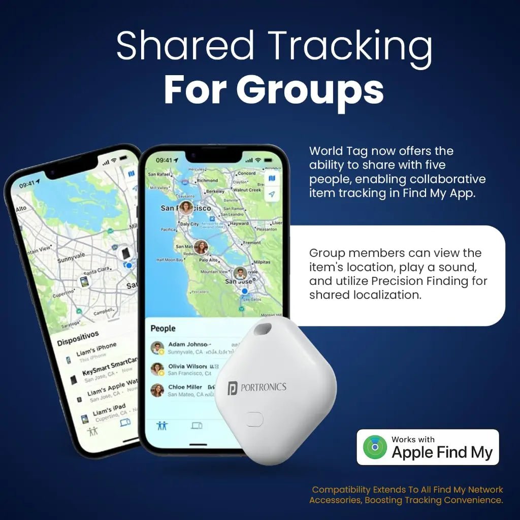 Portronics World Tag POR 2804 Smart Bluetooth Item Finder with 20m Buzzer Range and Anti-Lost Tracking