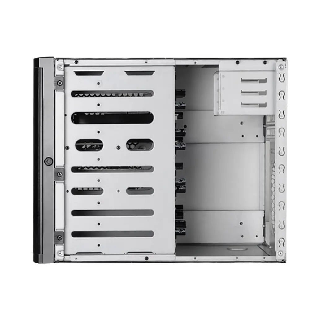 SilverStone DS380 Mini-ITX/Mini-DTX NAS Chassis with 8 Hot-Swap Drive Bays and USB 3.0 - Black