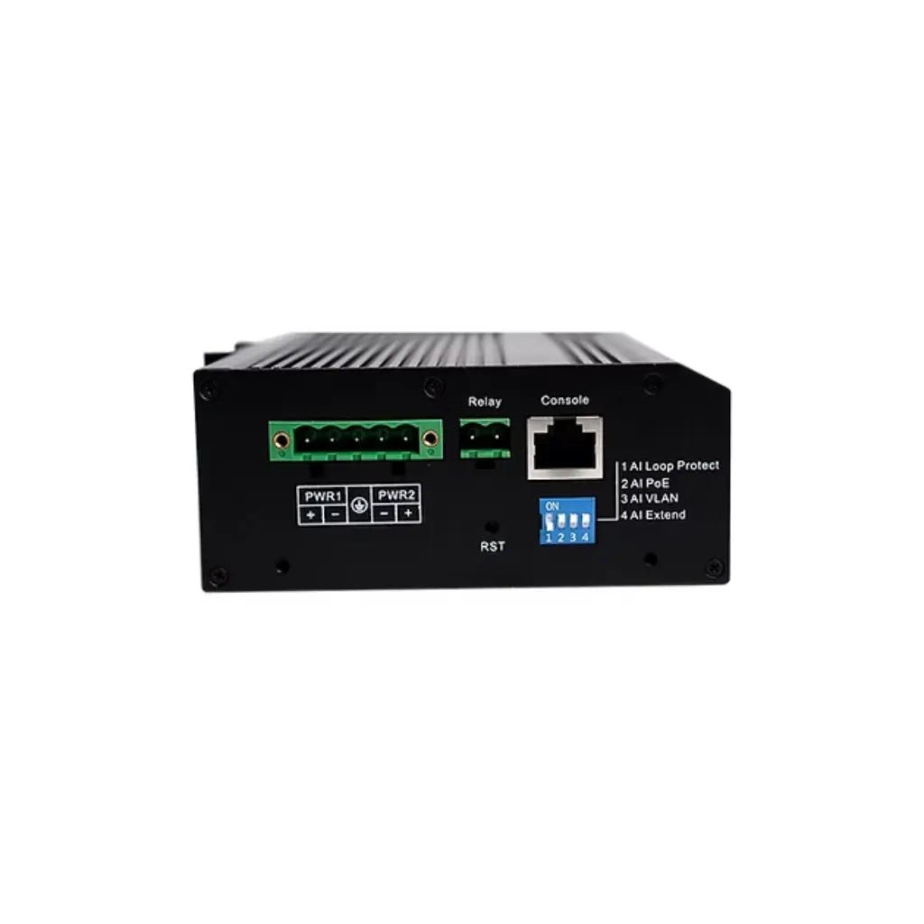 Syrotech SY-4000P-2S-IND Industrial Gigabit PoE Switch with 4 PoE Ports and 2 SFP Uplink Ports