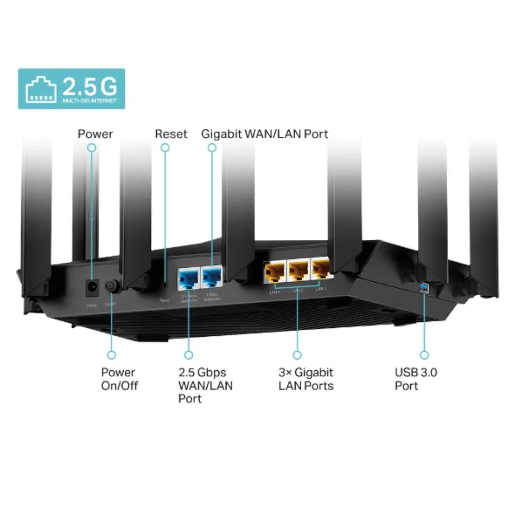 TP-Link Archer AX80 AX6000 Dual-Band Wi-Fi 6 Router with 2.5G Multi-Gig Port and 8-Stream Technology