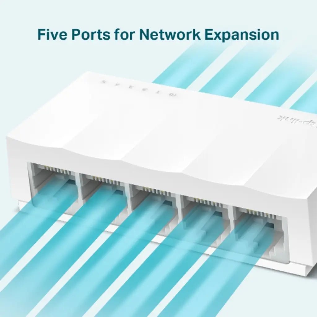 TP-Link LS1005 5-Port 10/100Mbps Fast Ethernet Desktop Network Switch