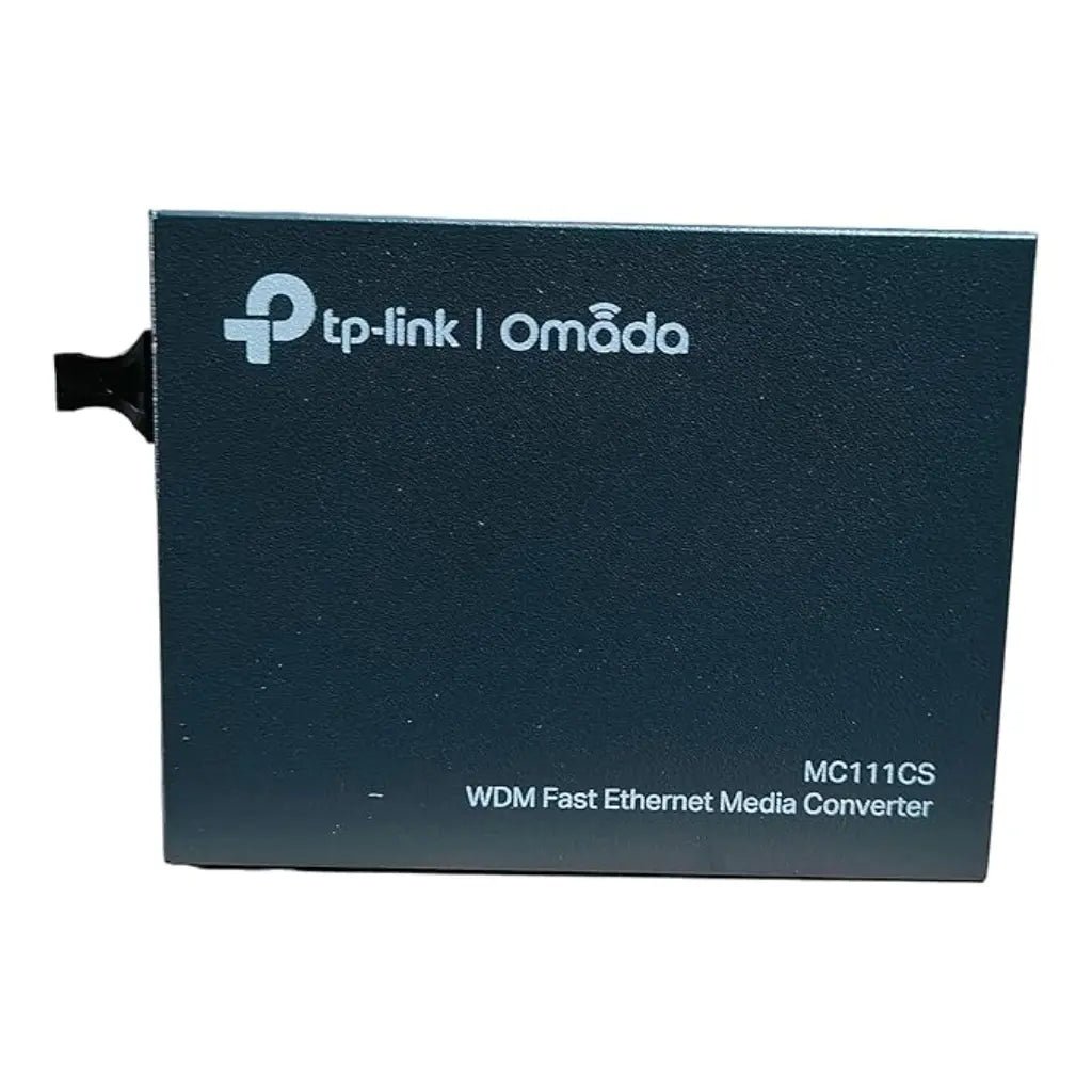 TP-Link Omada MC111CS 10/100Mbps WDM Single-Mode Fiber Media Converter with SC Connector