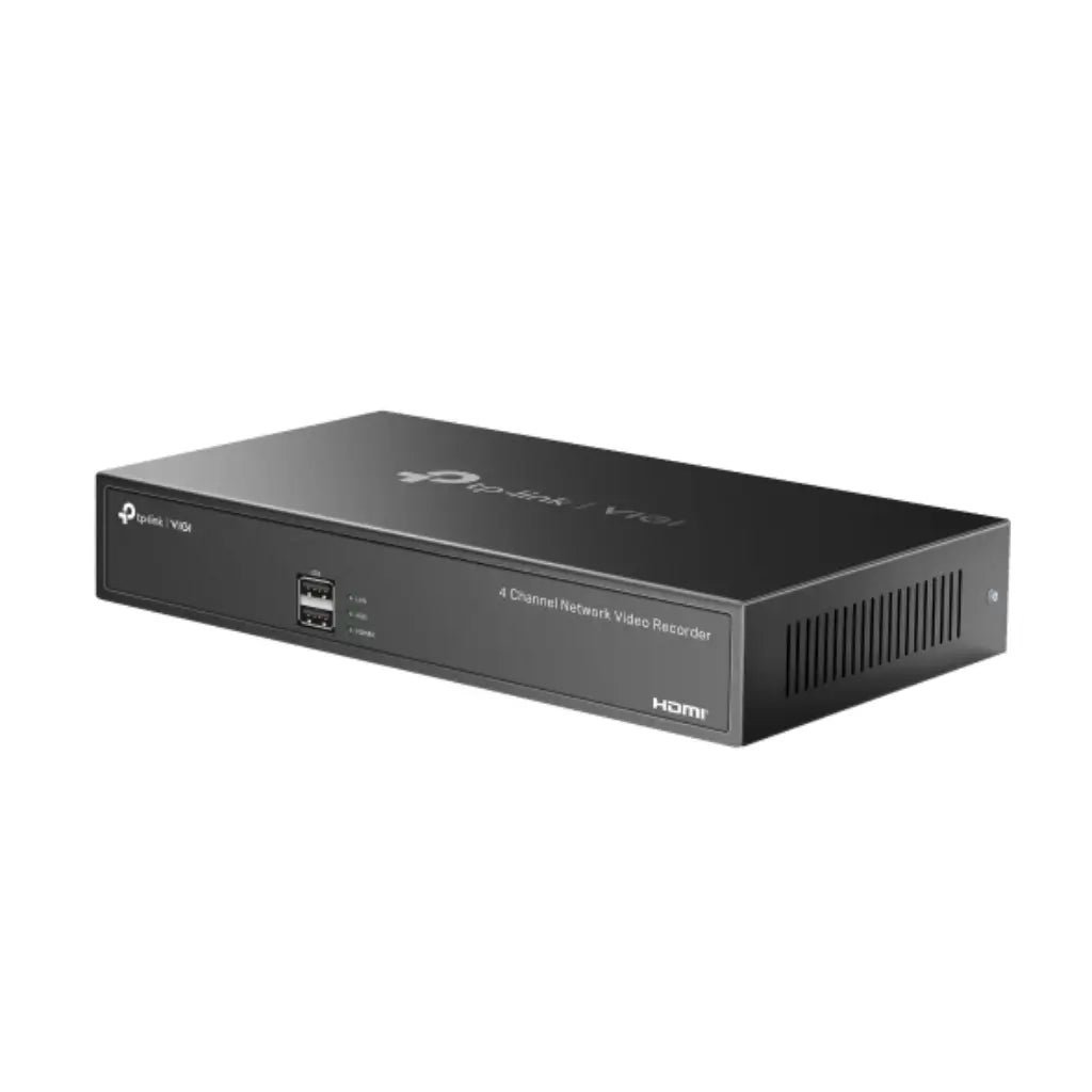 TP-Link VIGI NVR1004H 4-Channel Network Video Recorder with 4K HDMI Output and H.265+ Video Compression