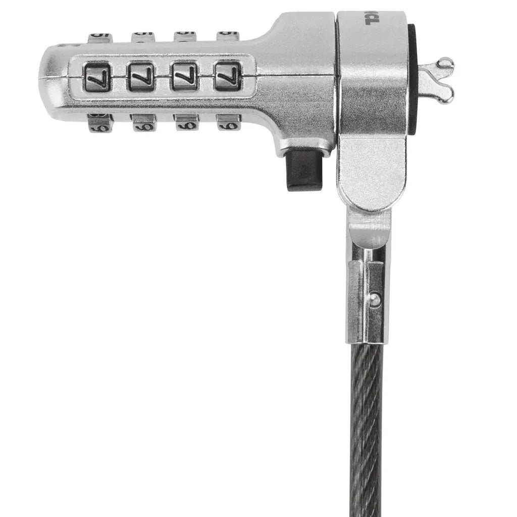 Targus DEFCON Trapezoid Resettable Combination Cable Lock for Laptops and Tablets with Noble Slot