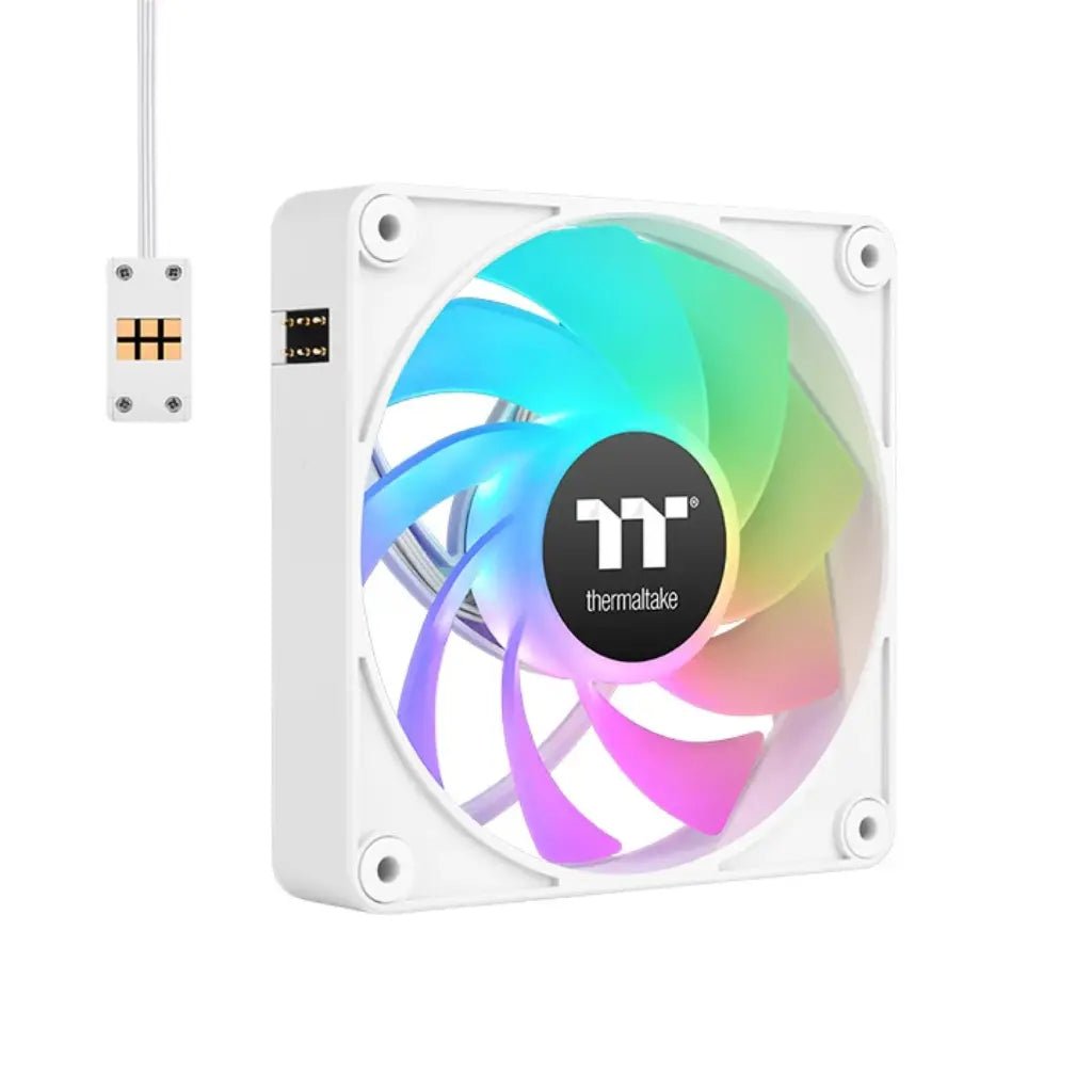 Thermaltake CT120 EX Reverse ARGB Sync 120mm PWM Cooling Fan - White 3-Pack