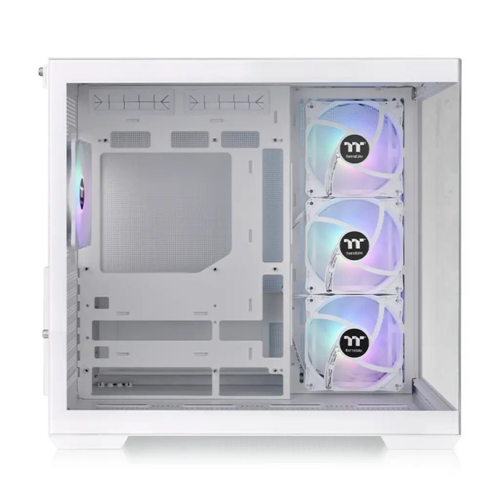 Thermaltake View 380 TG ARGB ATX Mid Tower Tempered Glass Computer Case - Snow Edition