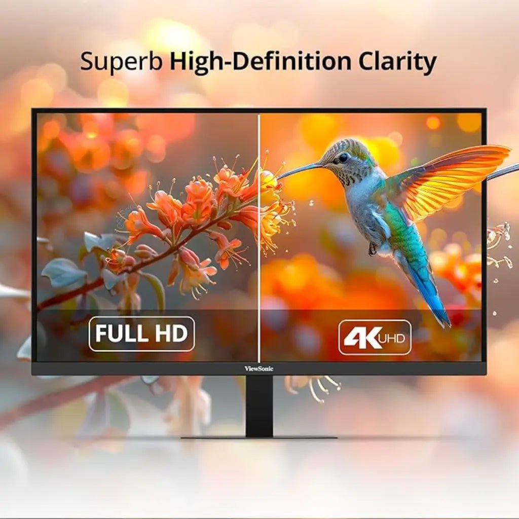 ViewSonic 27-inch 4K UHD IPS Monitor with HDR10 and Built-in Speakers (VA2708-4K-MHD)