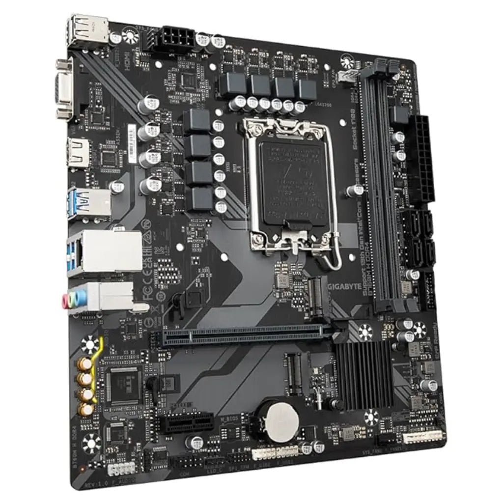 Gigabyte B760M H Intel B760 LGA1700 DDR4 Micro ATX Motherboard for 12th/13th/14th Gen Intel Core Processors