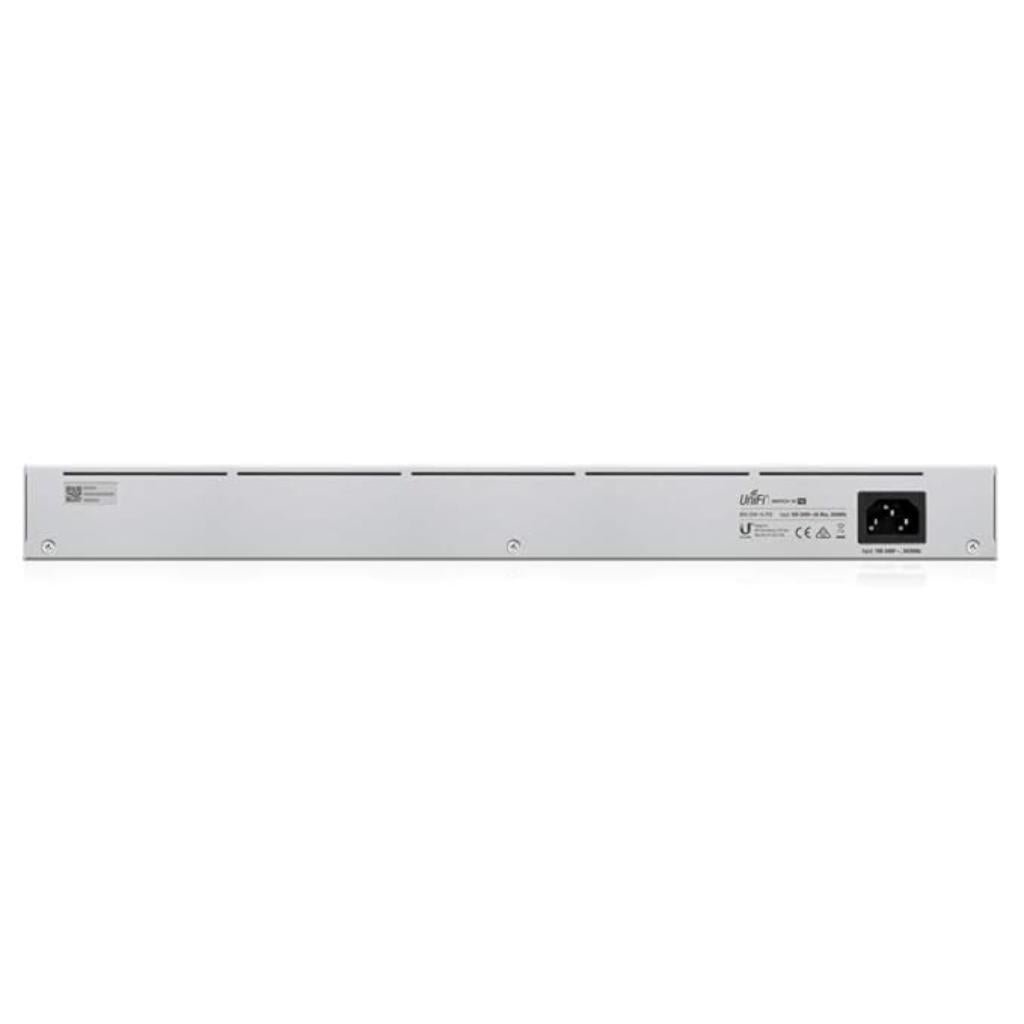 Ubiquiti UniFi Switch 16-Port Gigabit Layer 2 Managed PoE Switch with 42W Power Budget and Fanless Cooling